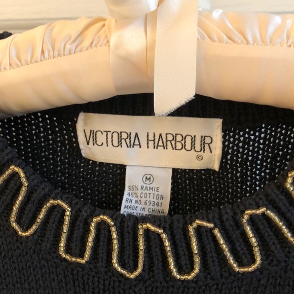 Vintage 1980s Bejeweled Sweater Med Excellent Cond - Picture 2 of 11